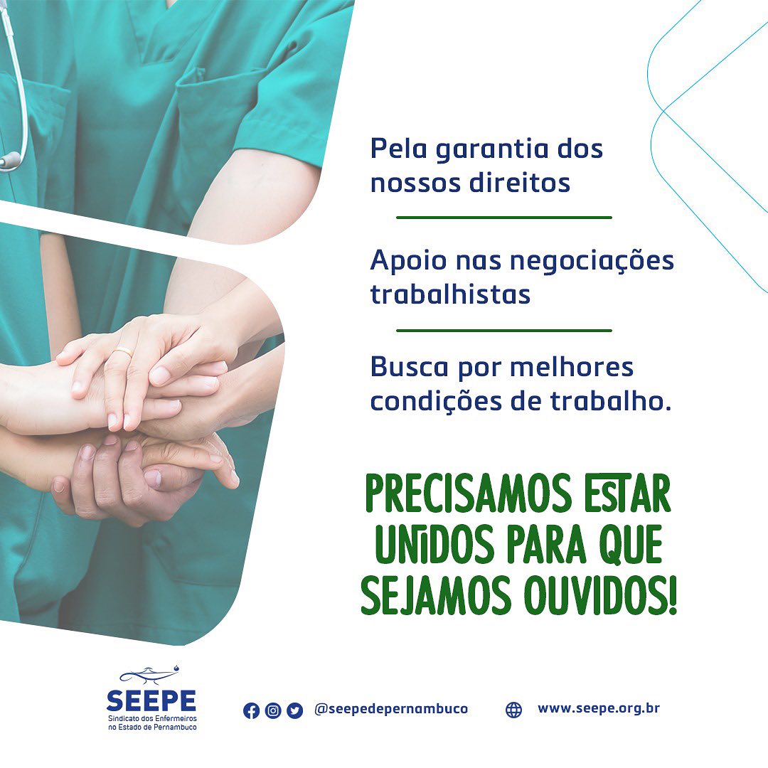 O SEEPE se mobiliza, luta constantemente pelos enfermeiros de Pernambuco